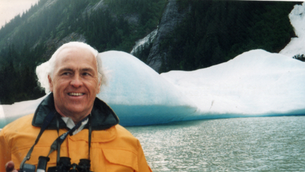 Lee Duquette and an iceburg